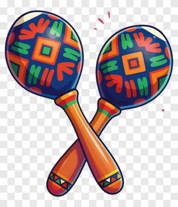 Colorful Maracas PNG