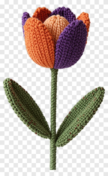Colorful Felt Flower PNG