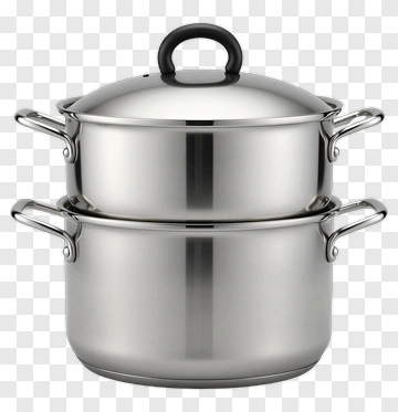 Stainless Steel Cooking Pot Set PNG
