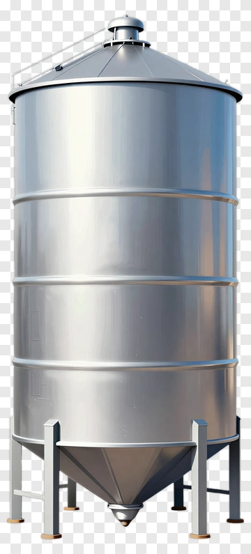 Metal Grain Silo PNG