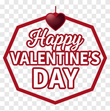 Happy Valentine's Day Sign PNG