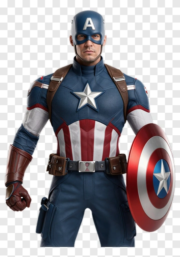 Captain America Holding His Shield PNG