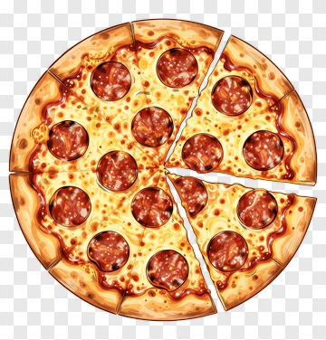Pepperoni Pizza Slice PNG
