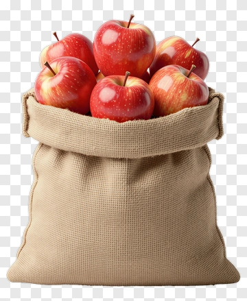 Basket Filled With Red Apples PNG