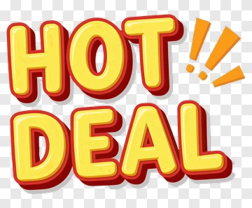 Hot Deal Promotion Text PNG