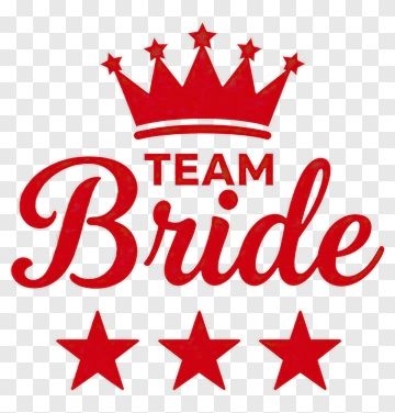 Team Bride Crown Design PNG