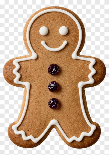 Gingerbread Man Cookie PNG