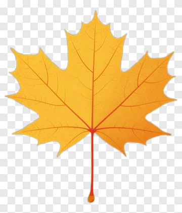 Yellow Maple Leaf PNG