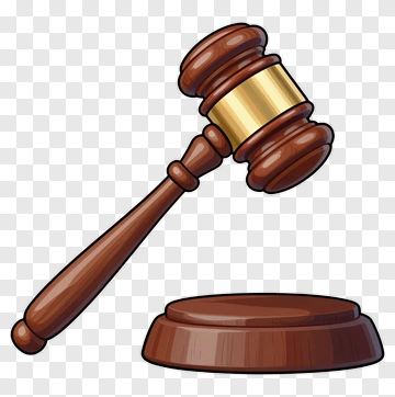 Cartoon Gavel And Sound Block PNG