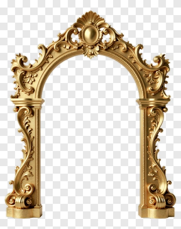 Ornate Golden Frame PNG