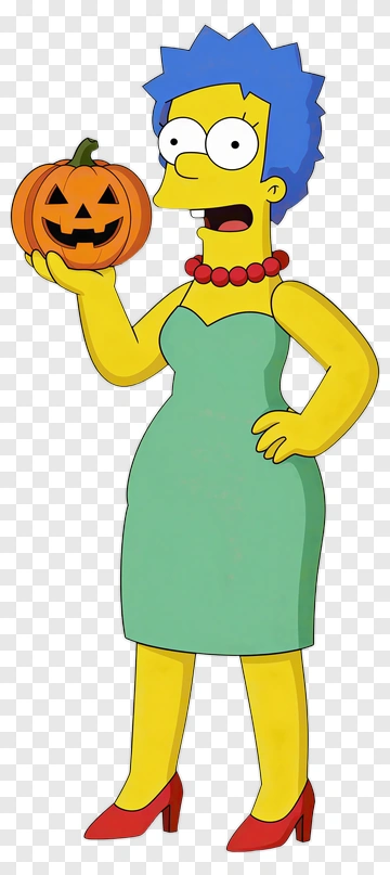 Cartoon Character Holding A Halloween Pumpkin PNG