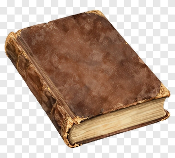 Antique Book With Decorative Cover PNG