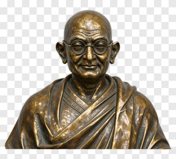 Bronze Bust Of Mahatma Gandhi PNG