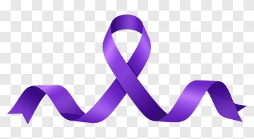 Purple Awareness Ribbon PNG