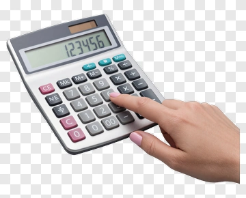 Hand Using A Calculator PNG