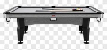 Pool Table With Cues And Balls PNG