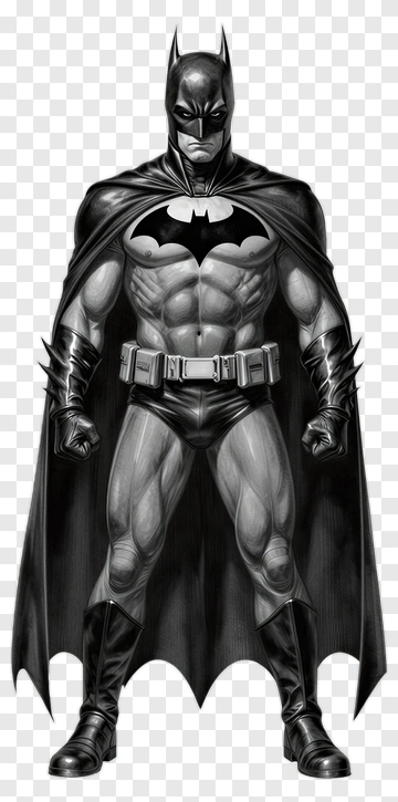 Batman Standing In A Heroic Pose PNG