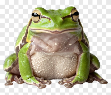 Green Frog Sitting PNG