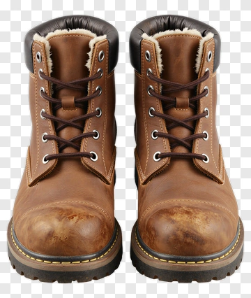 Brown Work Boots PNG