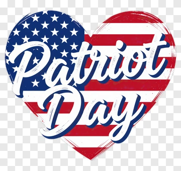 Patriot Day Heart Design PNG