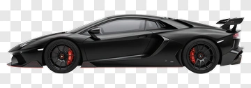 Black Sports Car PNG