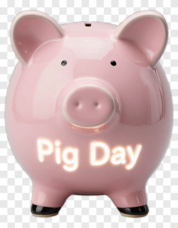 Piggy Bank For Pig Day PNG