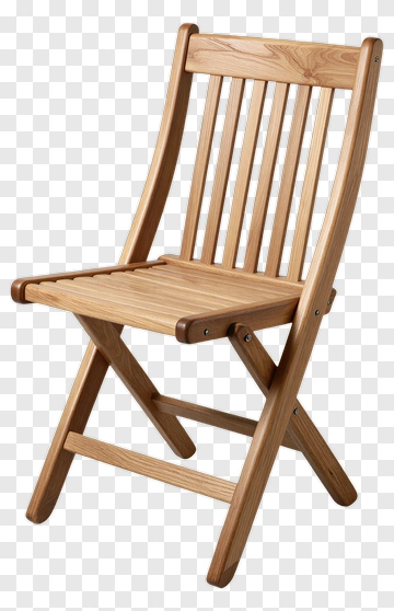 Wooden Folding Chair PNG