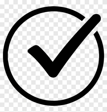 Black Check Mark Icon PNG