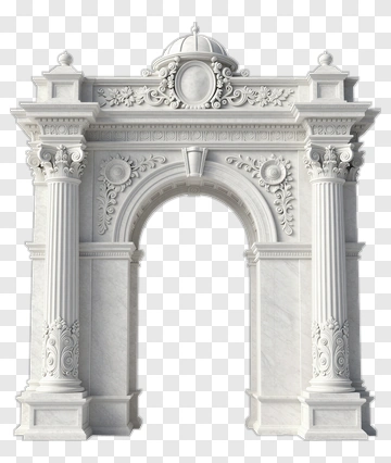 Marble Architectural Arch PNG