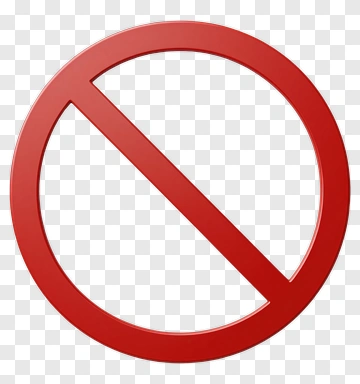 Red Prohibition Sign PNG