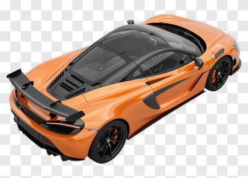 Orange Sports Car PNG