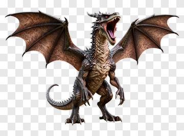 Dragon With Outstretched Wings PNG