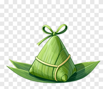 Zongzi Wrapped In Bamboo Leaves PNG