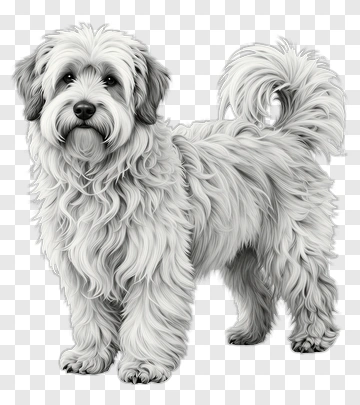 Fluffy White Dog PNG