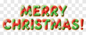 Merry Christmas Text Design PNG