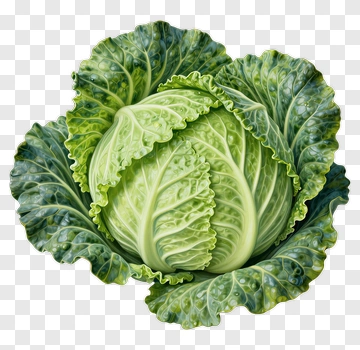 Fresh Green Cabbage PNG