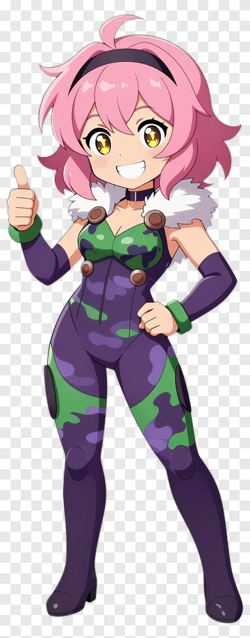 Cartoon Character Giving A Thumbs Up PNG