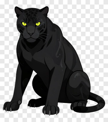 Cartoon Black Panther PNG