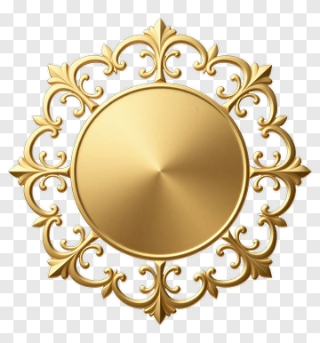 Gold Decorative Frame PNG