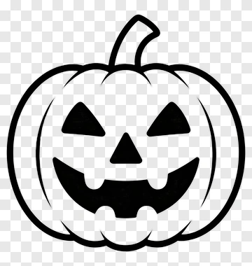 Halloween Pumpkin With A Grinning Face PNG