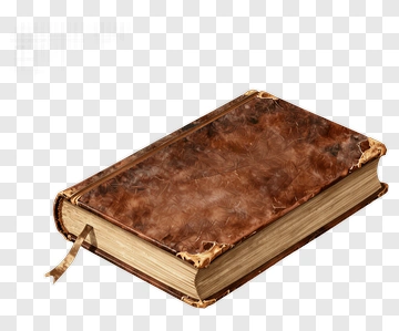 Old Leather Bound Book PNG