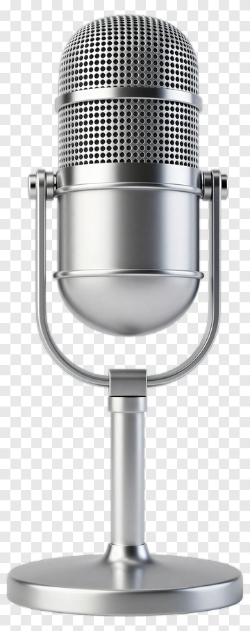 Microphone On Stand PNG