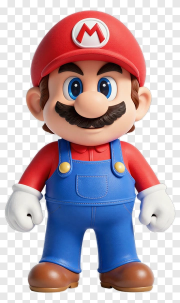 3D Mario Character PNG