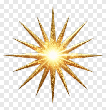 Golden Starburst PNG