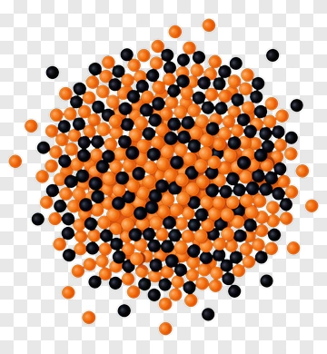 Black And Orange Balloons PNG