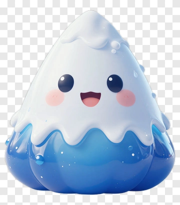 Cute Cartoon Ice Cream Cone Character PNG