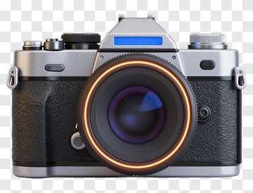 Vintage Camera With Lens PNG