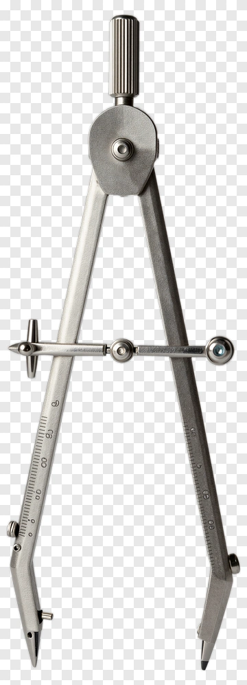 Metal Compass Tool PNG