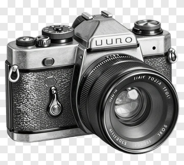 Vintage Camera With Lens PNG