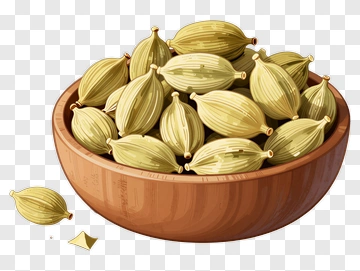 Bowl Of Cardamom Pods PNG